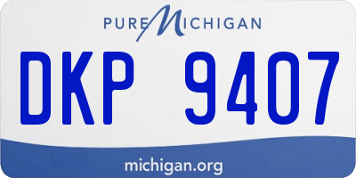 MI license plate DKP9407