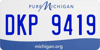 MI license plate DKP9419