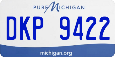 MI license plate DKP9422