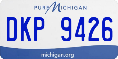 MI license plate DKP9426