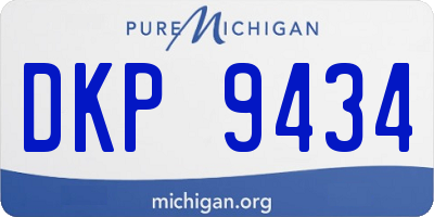 MI license plate DKP9434