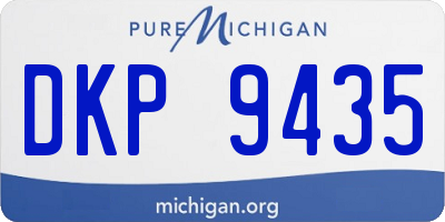 MI license plate DKP9435