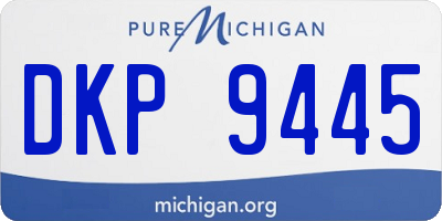 MI license plate DKP9445