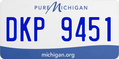 MI license plate DKP9451