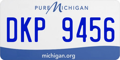 MI license plate DKP9456