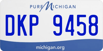 MI license plate DKP9458