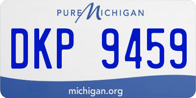 MI license plate DKP9459