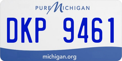 MI license plate DKP9461
