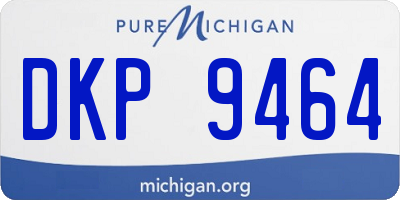 MI license plate DKP9464
