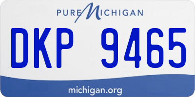 MI license plate DKP9465