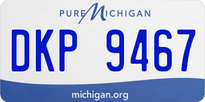 MI license plate DKP9467