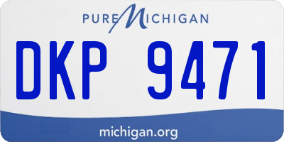 MI license plate DKP9471