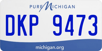 MI license plate DKP9473