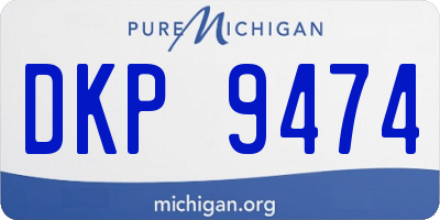 MI license plate DKP9474