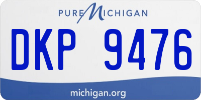 MI license plate DKP9476
