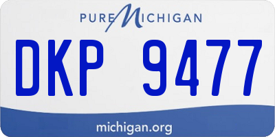 MI license plate DKP9477