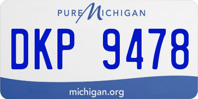 MI license plate DKP9478