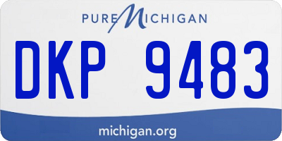 MI license plate DKP9483
