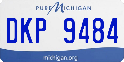 MI license plate DKP9484