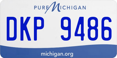 MI license plate DKP9486