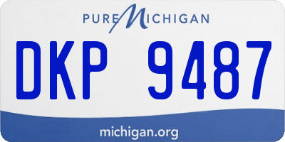 MI license plate DKP9487
