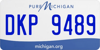 MI license plate DKP9489