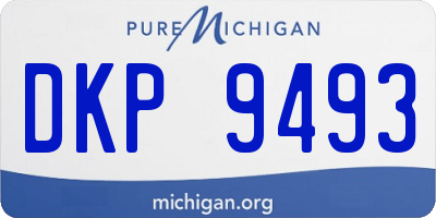 MI license plate DKP9493