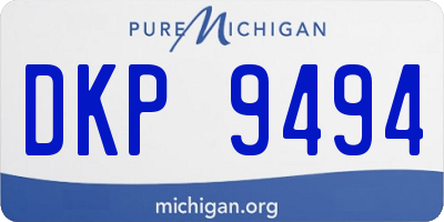 MI license plate DKP9494
