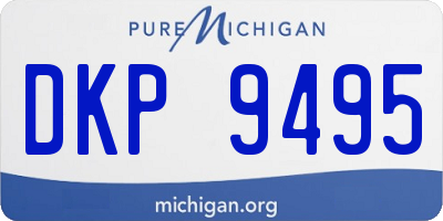MI license plate DKP9495