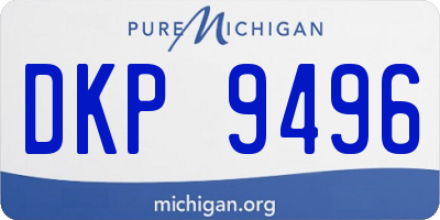 MI license plate DKP9496