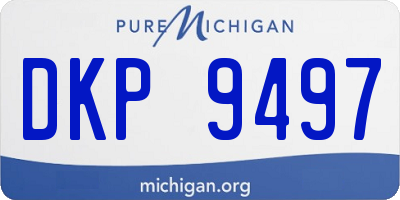 MI license plate DKP9497