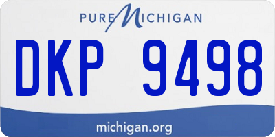 MI license plate DKP9498