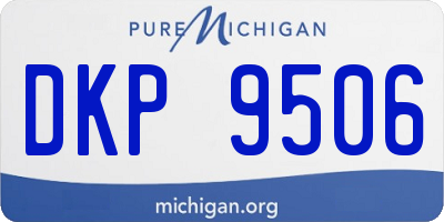 MI license plate DKP9506