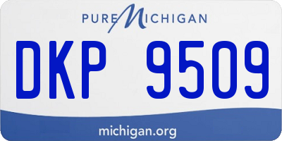 MI license plate DKP9509