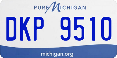 MI license plate DKP9510
