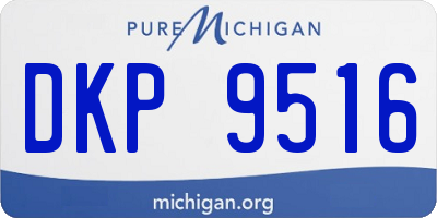 MI license plate DKP9516
