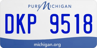 MI license plate DKP9518