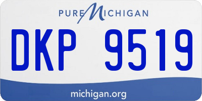MI license plate DKP9519
