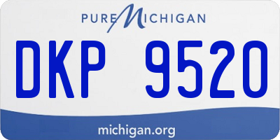 MI license plate DKP9520