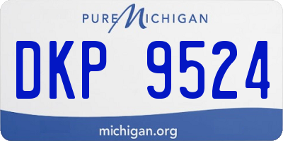 MI license plate DKP9524