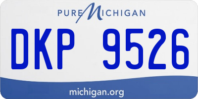 MI license plate DKP9526