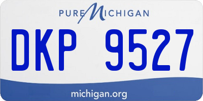MI license plate DKP9527