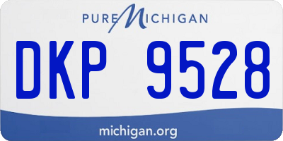 MI license plate DKP9528