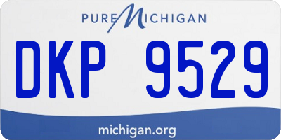 MI license plate DKP9529