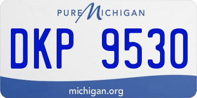MI license plate DKP9530
