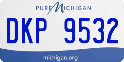 MI license plate DKP9532