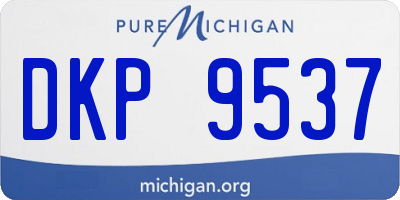 MI license plate DKP9537