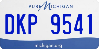 MI license plate DKP9541