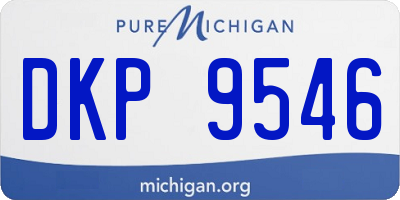 MI license plate DKP9546