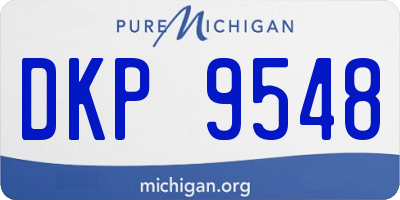 MI license plate DKP9548